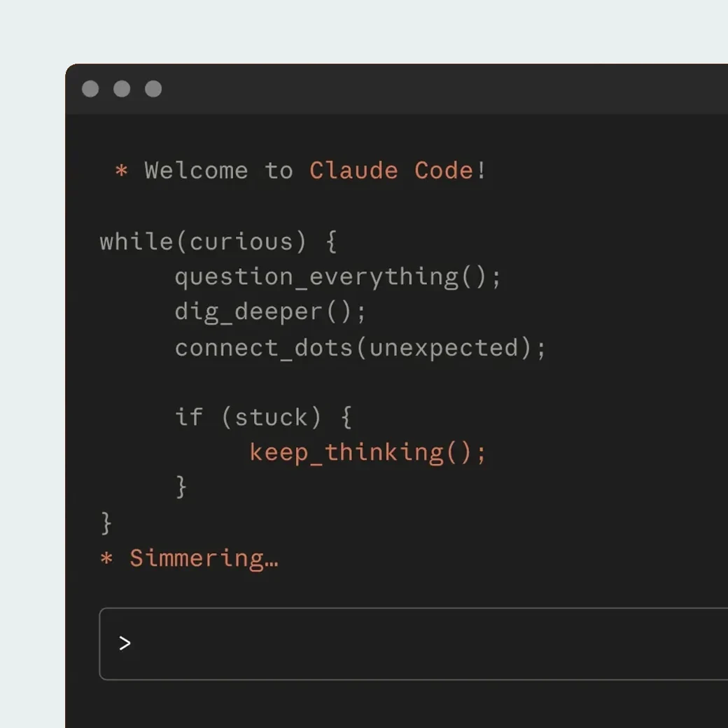 Claude Code running in the terminal