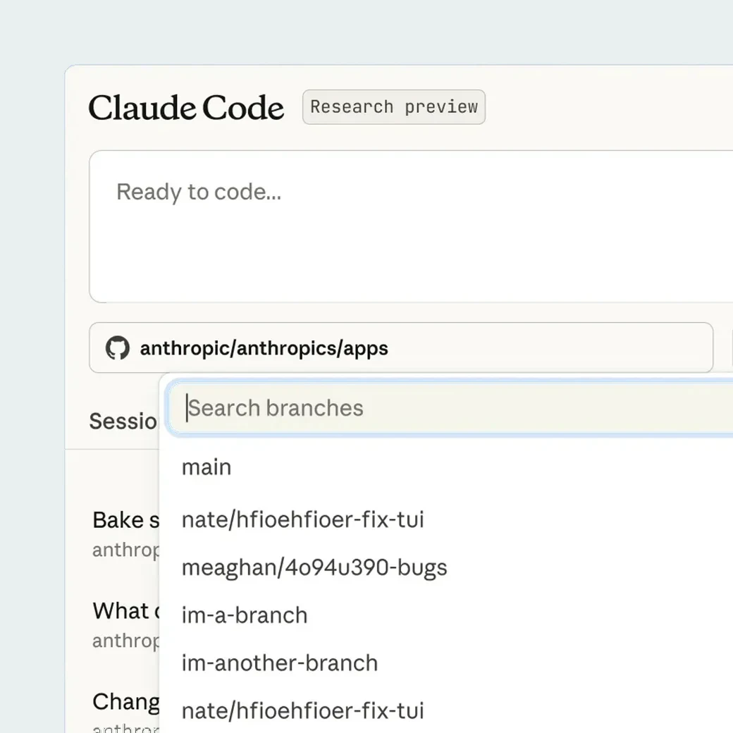 Claude Code on the web, working against a GitHub repository
